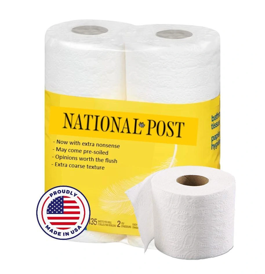 National Post branded toilet paper