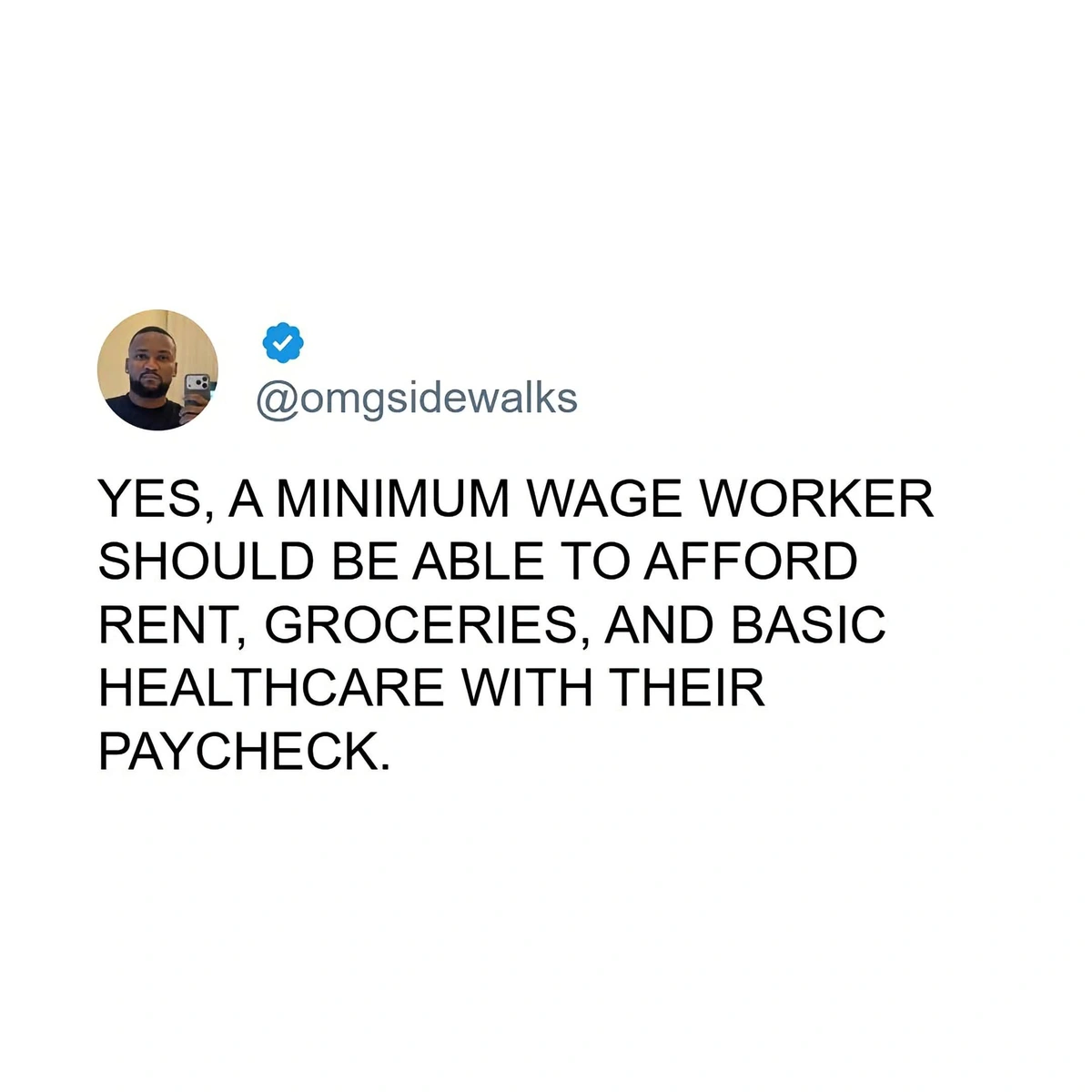 Minimum Wage Must Cover Basics