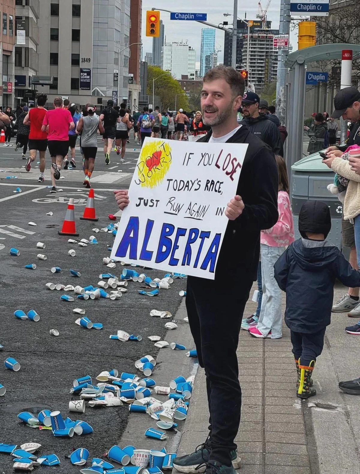 "Don't worry, if you lose today's race. Just run again in Alberta"
