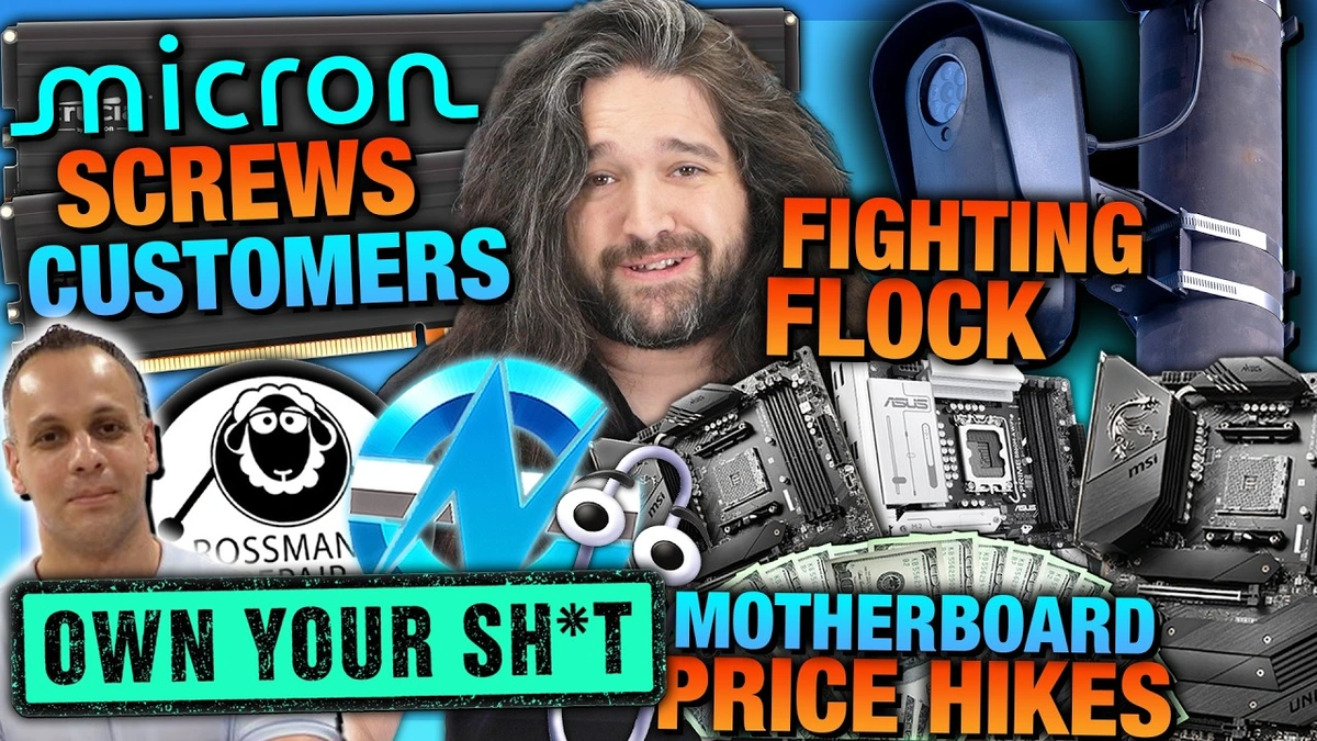 [Gamers Nexus] HW News - Micron Robs Customer, NVIDIA GPU Price Hike, Tour with Louis Rossmann