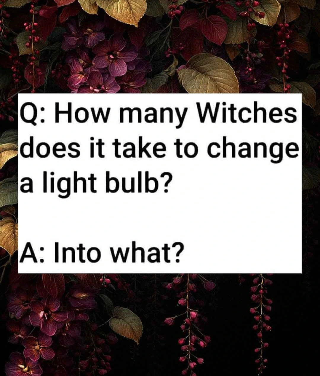 Asking the right question